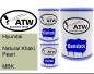 Preview: Hyundai, Natural Khaki Pearl, MBK: 500ml Lackdose + 500ml Klarlack + 250ml Härter - Set, von ATW Autoteile West.